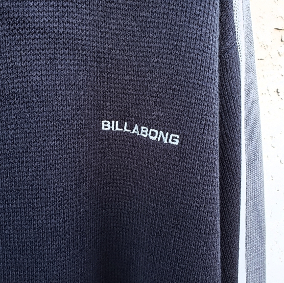 XL tall men BILLABONG 1/4 zip black sweater - Picture 8 of 14